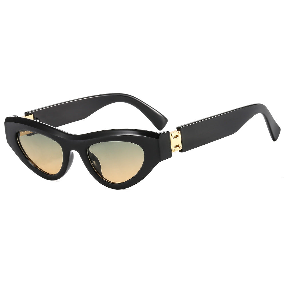Wholesale Candy Color Small Frame Cat Eye PC Sunglasses